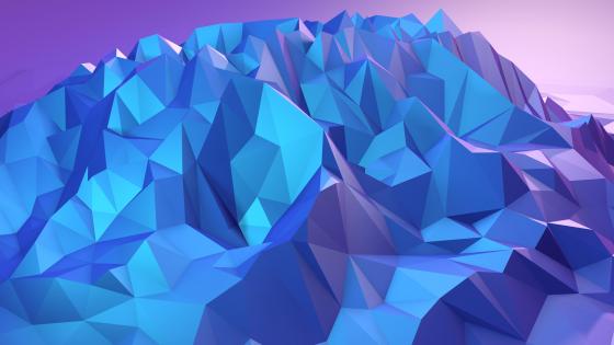 Low poly mountain wallpaper