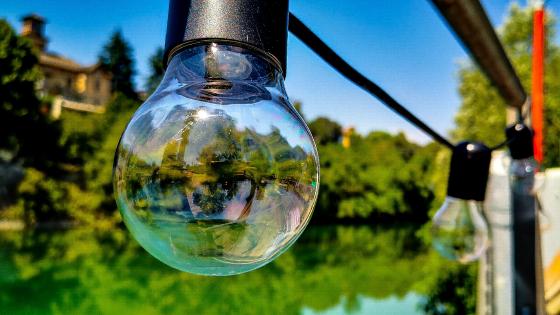 Illuminated Reflection Over Nature's Canvas wallpaper