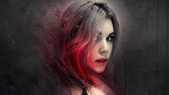 Mystic Digital Portrait of Fantasy Girl wallpaper