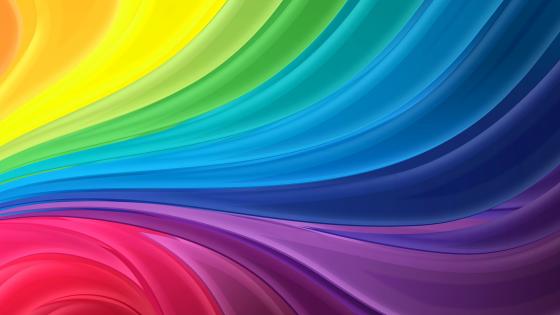 Vibrant Waves of Rainbow Colors wallpaper