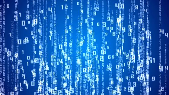 Blue Matrix wallpaper