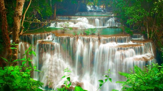 Huai Mae Khamin Waterfall wallpaper