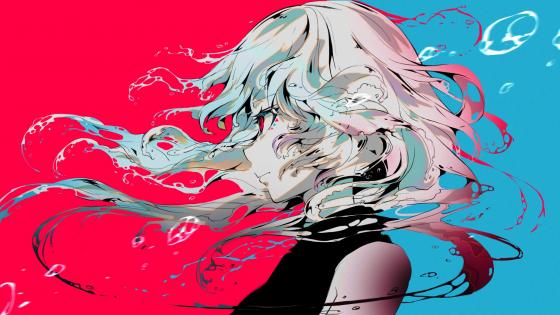 Abstract Anime Fusion of Colors wallpaper
