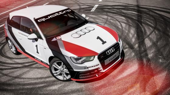 Dynamic Audi Racing Masterpiece in Action - backiee