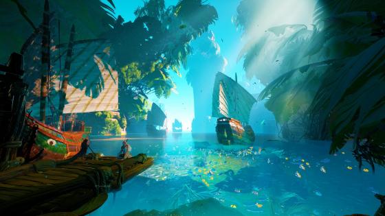 Mystical Seascape Voyage wallpaper