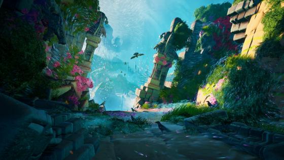 Mystical Valley Passage wallpaper