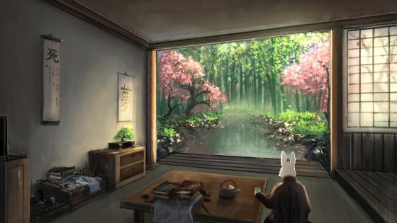 Rabbithole wallpaper