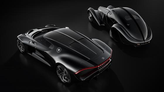 Sleek Elegance of Bugatti La Voiture Noire wallpaper