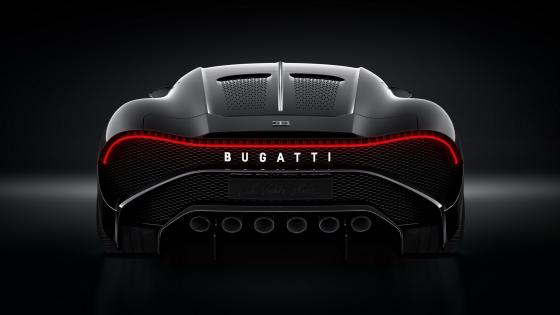 Sleek Power and Luxury of Bugatti La Voiture Noire wallpaper