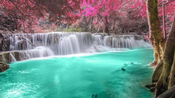 Huai Mae Khamin Waterfall wallpaper