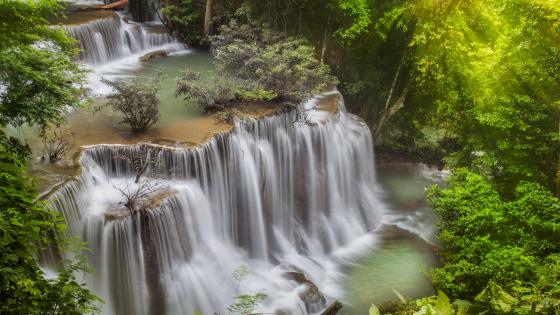 Huai Mae Khamin Waterfall wallpaper