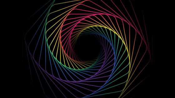 Spiral Burst of Rainbow Colors wallpaper