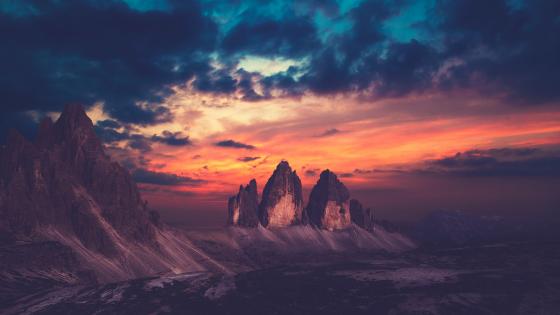 Drei Zinnen wallpaper