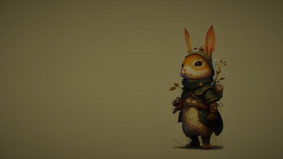 A Cute Bunny Army Man wallpaper