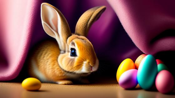 Easter Bunny Surprise wallpaper