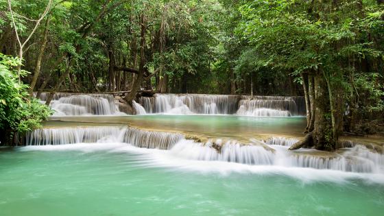Huai Mae Khamin Waterfall wallpaper