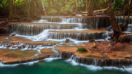Huai Mae Khamin Waterfall wallpaper