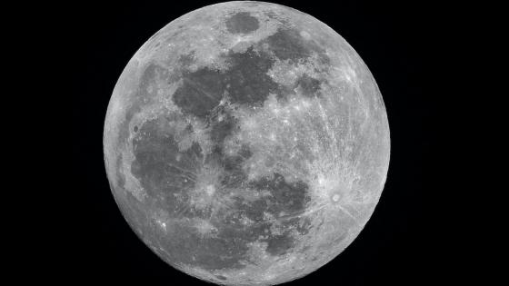 Full Moon Serenity in Space wallpaper