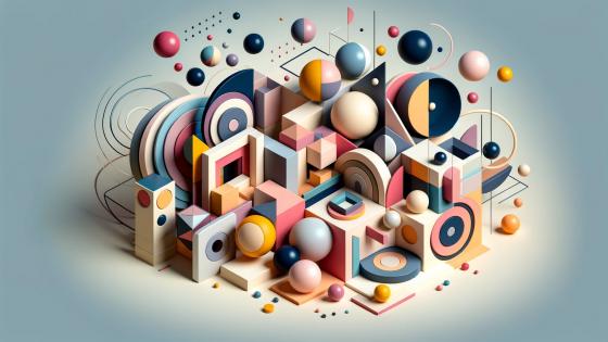 Abstract Geometry Explosion wallpaper