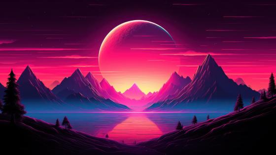 Retrowave wallpapers - backiee