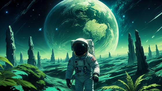 Alien Planet Expedition wallpaper