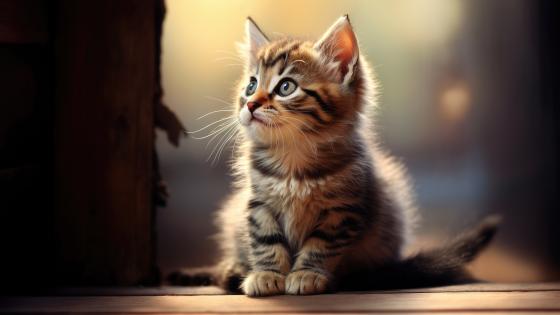 Adorable AI-Generated Kitten Wallpaper wallpaper