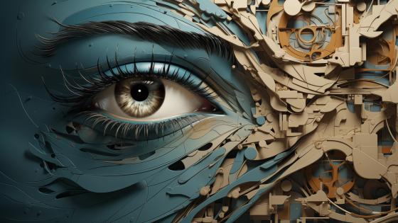 Abstract Realms of Mechanical Perception - backiee