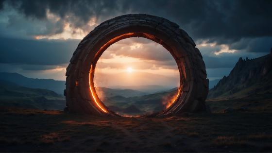 Portal to Otherworldly Horizons wallpaper