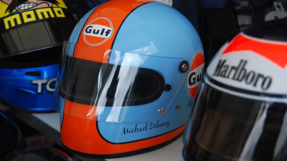 Racing Heritage Classic Helmets in Spotlight wallpaper