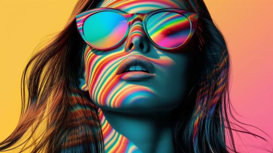 Rainbow Reflections Vibrance wallpaper