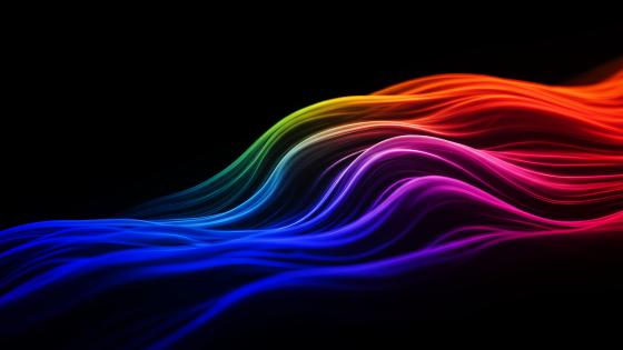 Waves of Colorful Harmony wallpaper