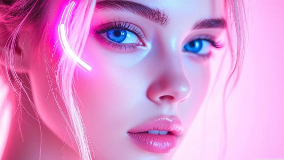 Pink Glow Elegance: A Fusion of AI Artistry wallpaper