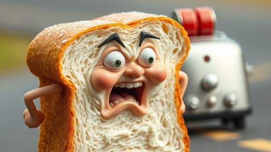Angry Toast: Bread with Attitude! wallpaper