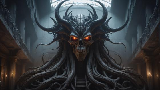 Demon Overlord in the Shadows wallpaper