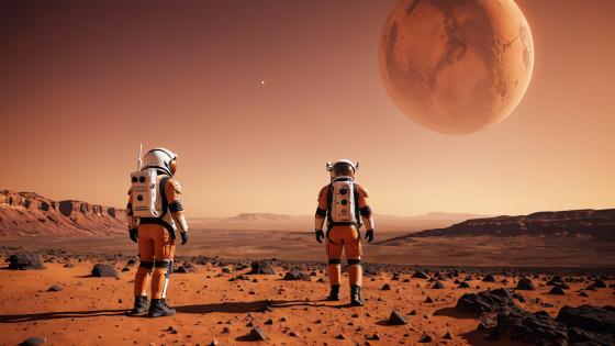 Desert Odyssey Beyond the Stars wallpaper