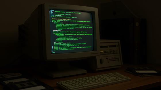 Retro Computer Screen Wallpaper