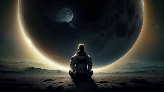 Light circle in the galaxy live wallpaper