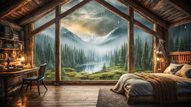Greenhouse with palm trees live wallpaper