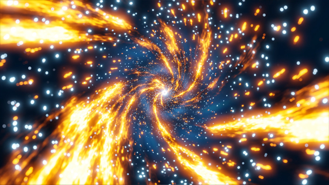 Swirling bright fiery vortex live wallpaper