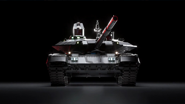 Futuristic robot on black train live wallpaper