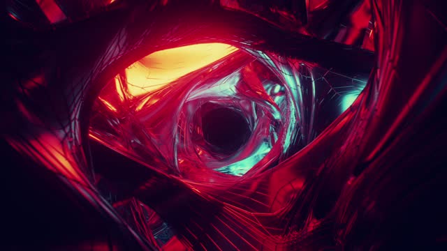 Abstract swirling red vortex eye live wallpaper