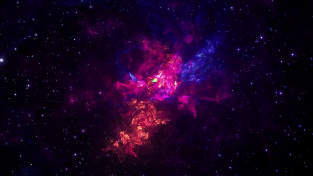Colorful cosmic nebula explosion live wallpaper