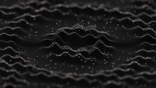Abstract monochrome wave animation live wallpaper