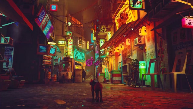 Neon Alley Adventure at Night live wallpaper