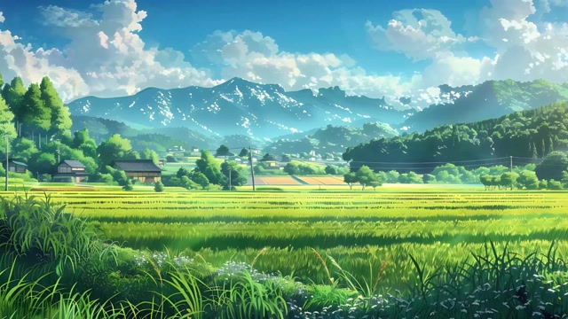 Serene Mountain Meadow Escape live wallpaper