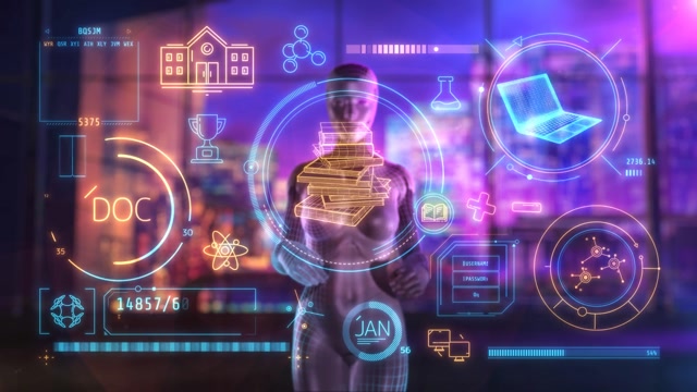 Futuristic Data Interface Exploration live wallpaper