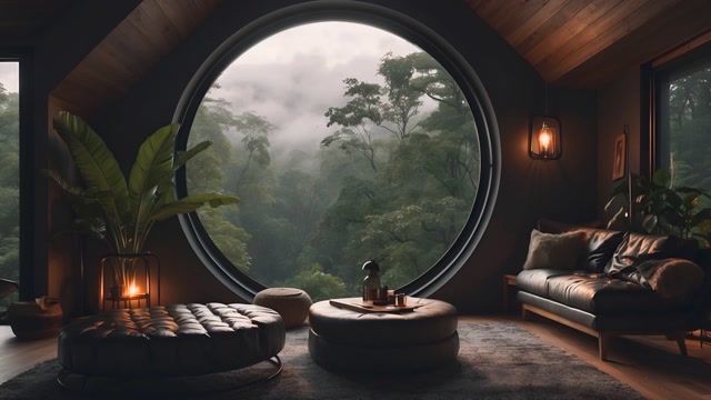 Serene Forest View from Home live wallpaper