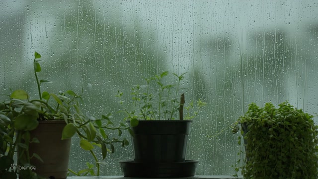 Rainy Day Greenery Bliss live wallpaper
