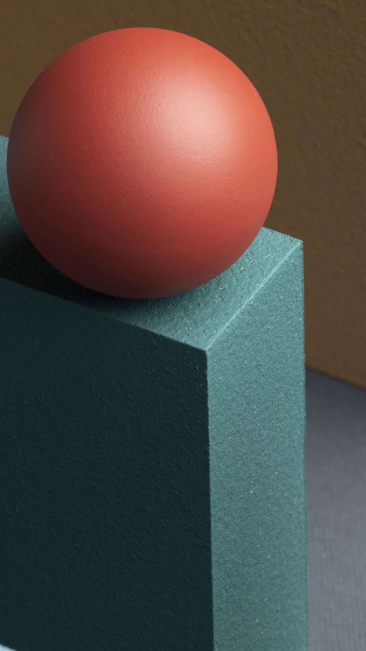 Balanced 3D Geometry with Floating Sphere in Soft Modern Tones - backiee