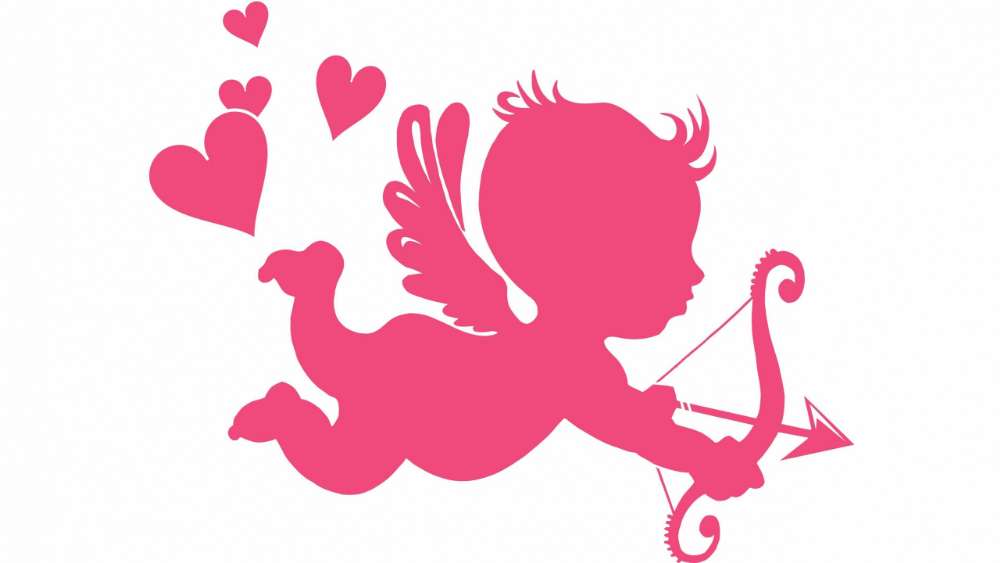 Pink cupid image wallpaper